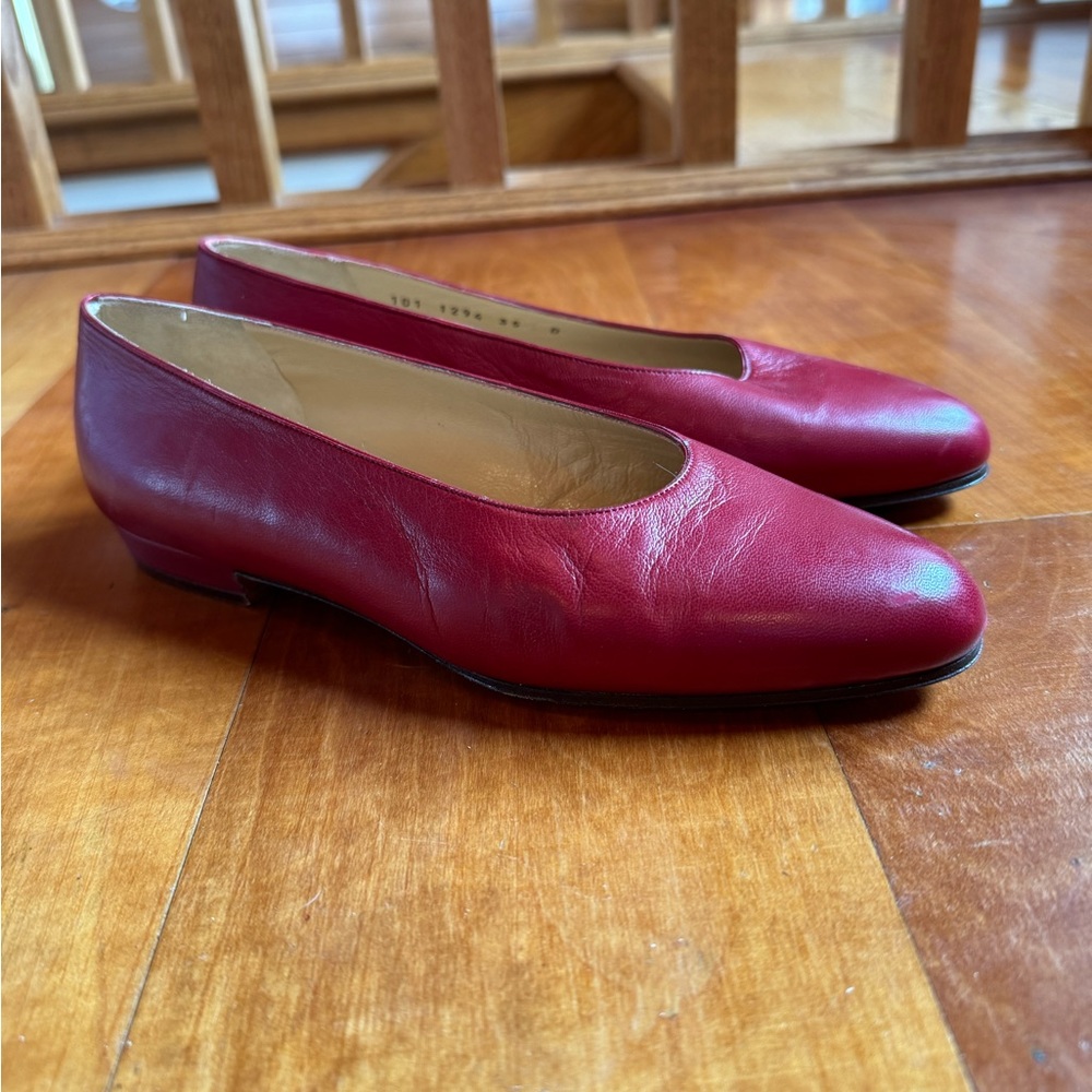 Vintage Red Gucci flats